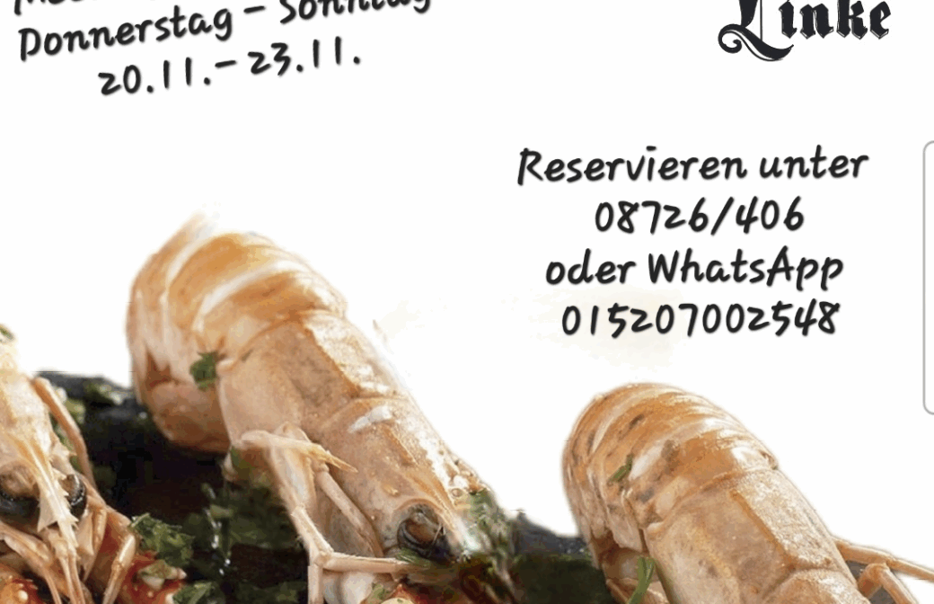 Meeresfrüchte-Woche Gasthaus Linke